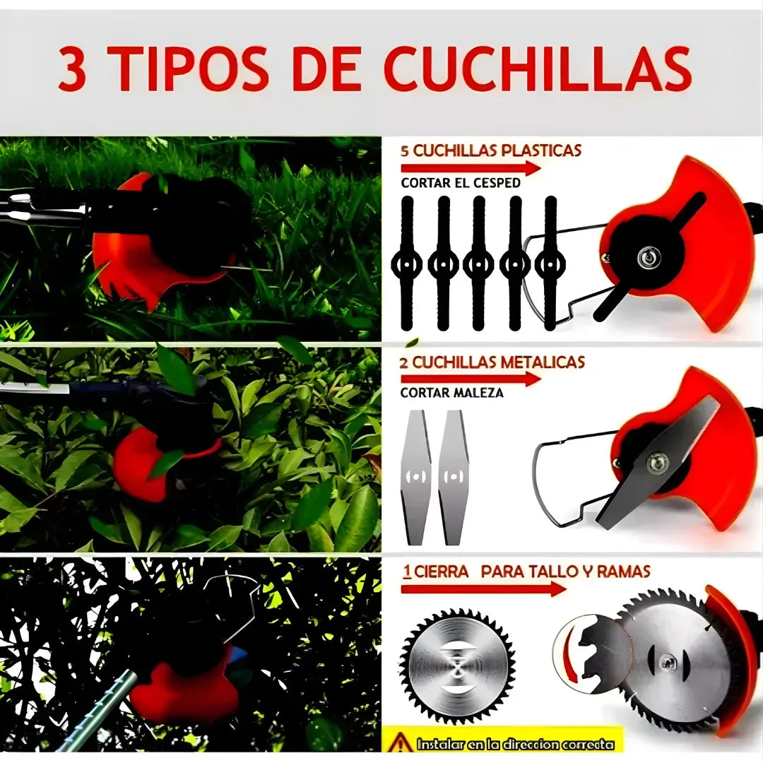 Guadaña 3 En 1 Cuchill Planas y Pvc
